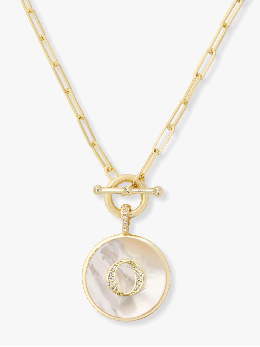 Melinda Maria Love Letters Medallion Necklace 24mm